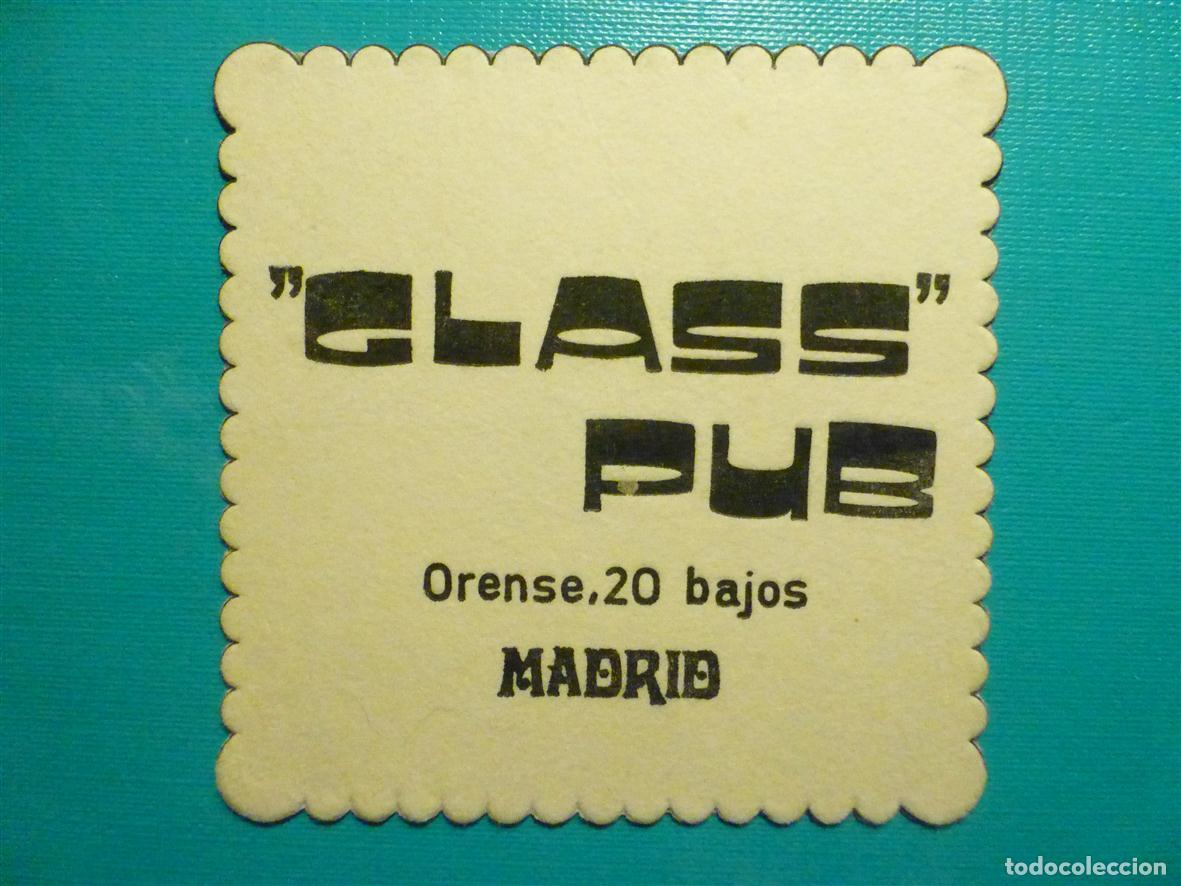 Otros Art&iacute;culos de Coleccionismo en Papel: Posavasos Pub - Disco-Bar - Discoteca - Glass - C/ Orense, 20 - Bajos Zona Azca - Madrid
