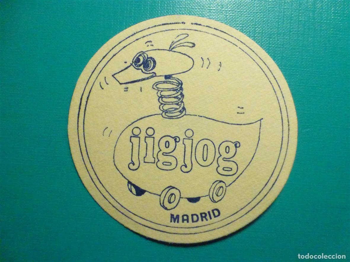 Otros Art&iacute;culos de Coleccionismo en Papel: Posavasos Pub - Disco-Bar - Discoteca - JigJog - C/ Orense, 22 - Bajos Zona Azca - Madrid