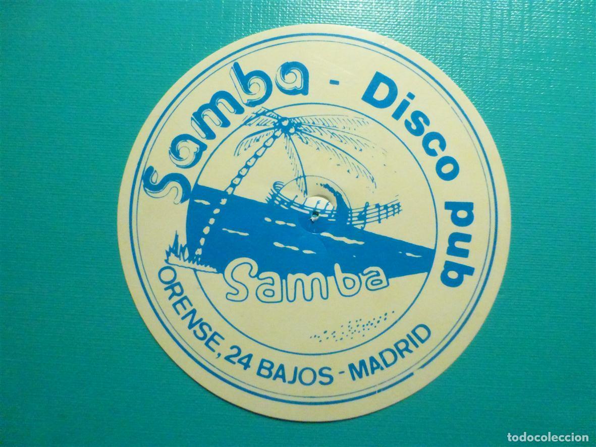 Otros Art&iacute;culos de Coleccionismo en Papel: Posavasos Pub - Disco-Bar - Discoteca - Samba - C/ Orense, 24 - Bajos Zona Azca - Madrid