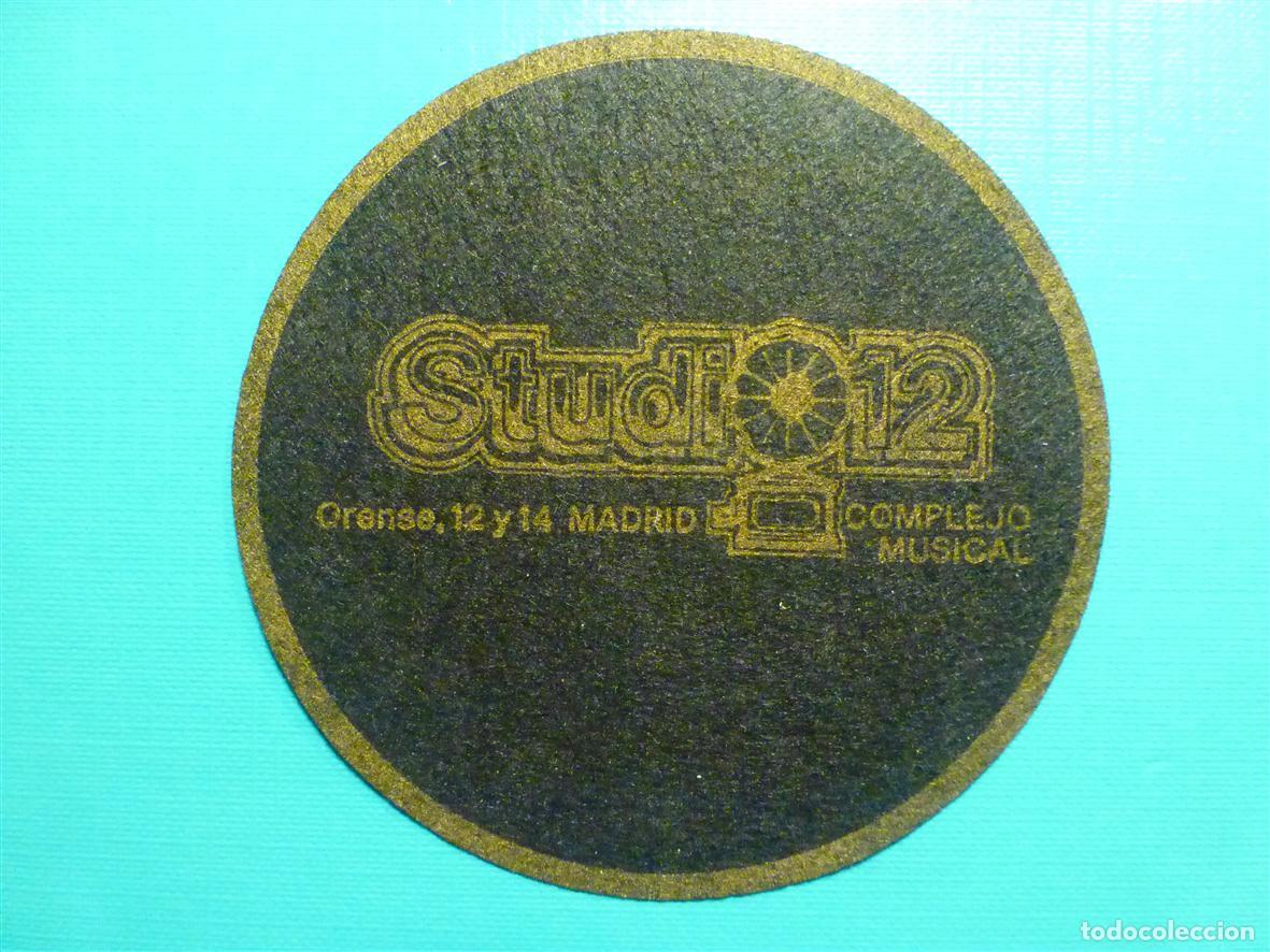 Otros Art&iacute;culos de Coleccionismo en Papel: Posavasos Disco-PUB Discoteca - Studio 12 - C/ Orense, 12, 14 - Bajos Zona Azca - Madrid - Fieltro