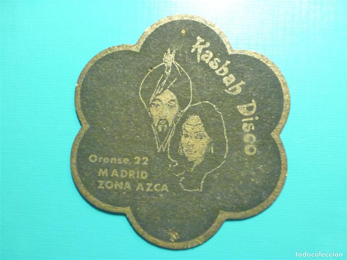 Otros Art&iacute;culos de Coleccionismo en Papel: Posavasos Disco - PU,B Discoteca - Kasbah - C/ Orense, 22 - Bajos Zona Azca - Madrid -