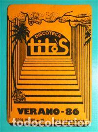 Otros Art&iacute;culos de Coleccionismo en Papel: Posavasos Disco-Pub Discoteca - Tito&acute;s - C/ Iscar Peyra, N&ordm; 30 - Salamanca - Verano 86 - A&ntilde;o 1986 -