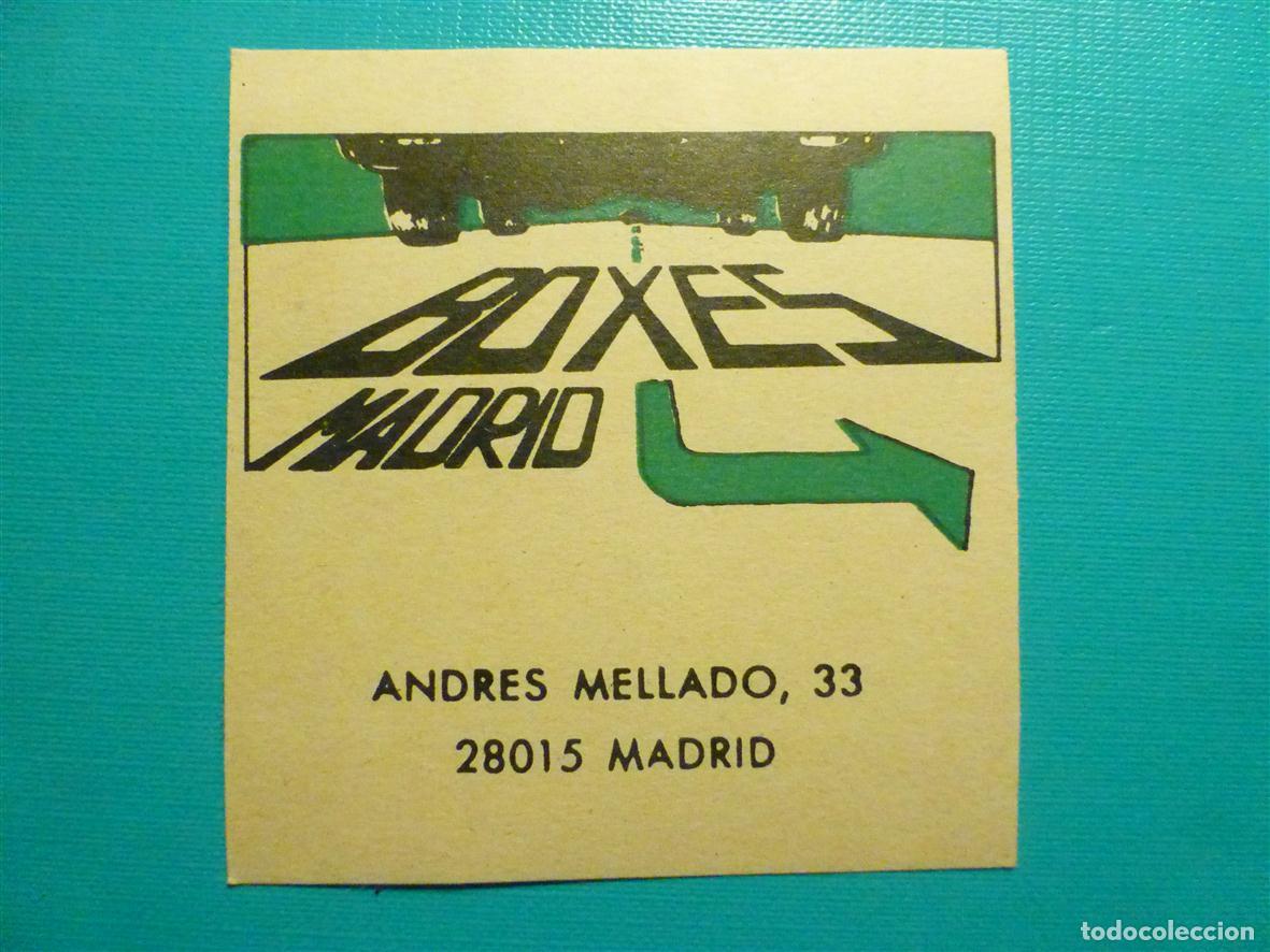 Otros Art&iacute;culos de Coleccionismo en Papel: Posavasos Pub - Disco-Bar - Boxes Madrid - C/ Andr&eacute;s Mellado, 33 - Madrid
