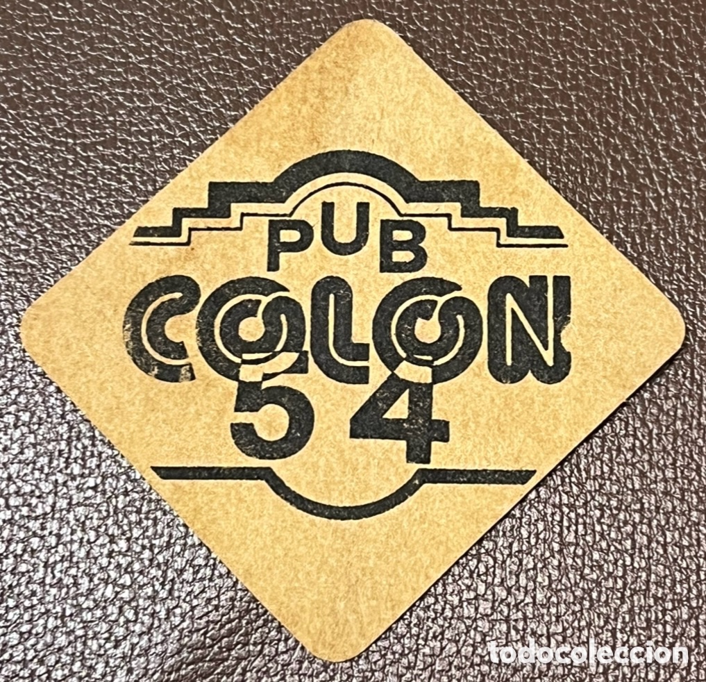 Otros Art&iacute;culos de Coleccionismo en Papel: Posavasos. Pub COLON 54. Yecla. Murcia. A&ntilde;os 70.