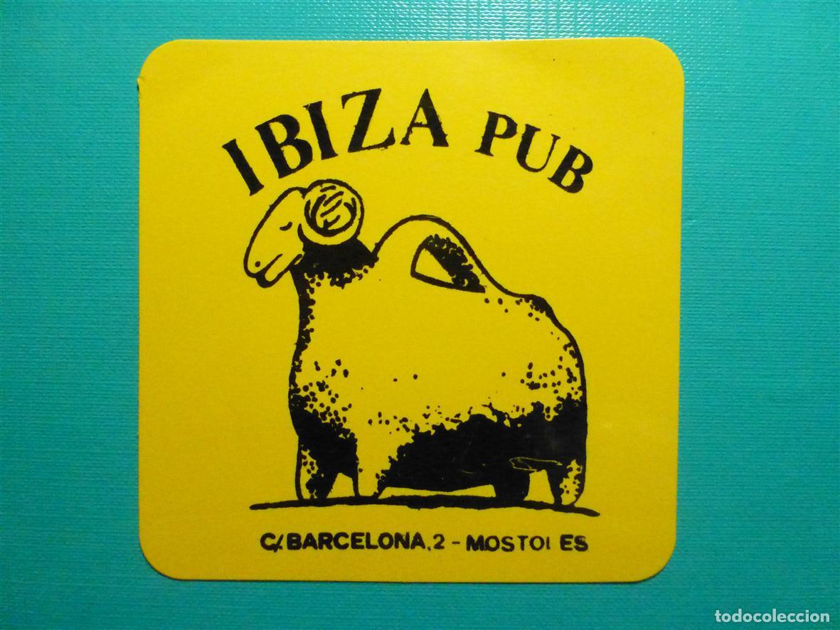 Otros Art&iacute;culos de Coleccionismo en Papel: Posavasos Pub Disco Pub - Ibiza Pub - c/ Barcelona, 2 - M&oacute;stoles - Madrid -