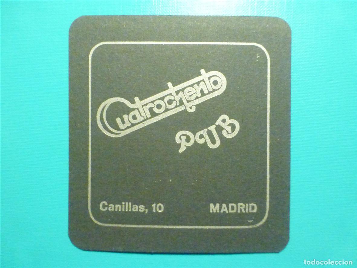 Otros Art&iacute;culos de Coleccionismo en Papel: Posavasos Pub Disco-Bar - Cuatrochento - c/ Canillas, 10 - Madrid -