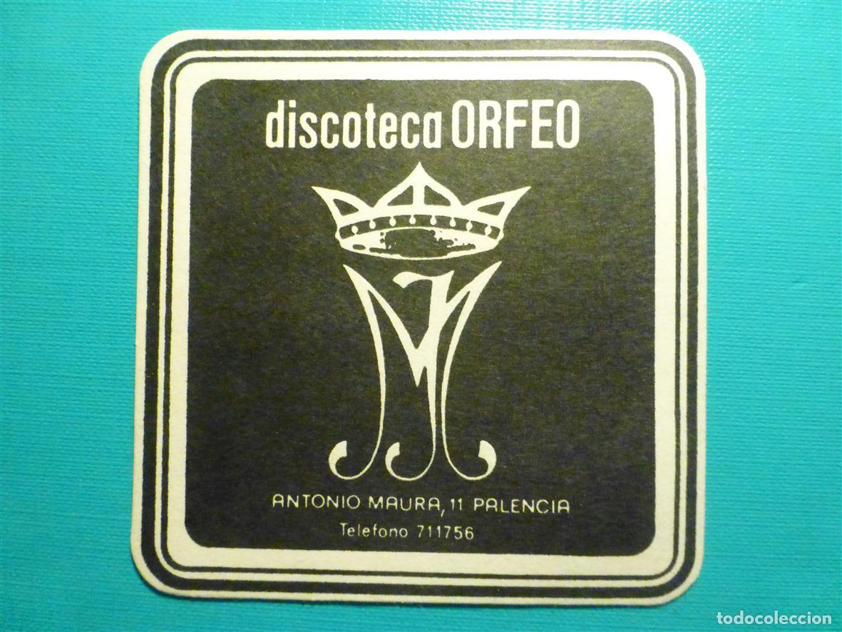 Otros Art&iacute;culos de Coleccionismo en Papel: Posavasos Pub Disco-Bar - Discoteca Orfeo - C/ Antonio Maura, 11 - Palencia