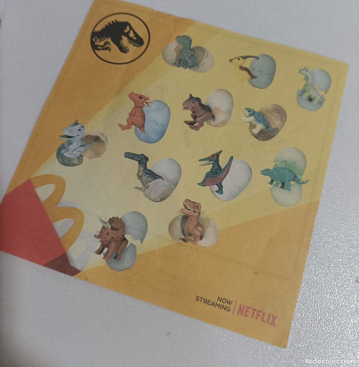 Otros Art&iacute;culos de Coleccionismo en Papel: jurassic netflix dinosaurio mcdonalds mcdonald mc donald happy meal check list instrucciones papel