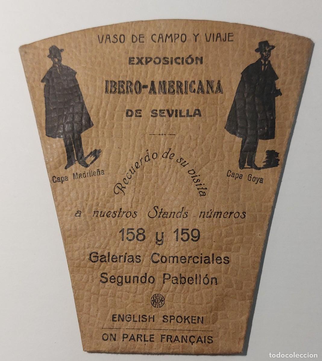 Otros Art&iacute;culos de Coleccionismo en Papel: VASO DE CAMPO Y DE VIAJE. EXPOSICI&Oacute;N IBERO-AMERICANA EN SEVILLA 1929.