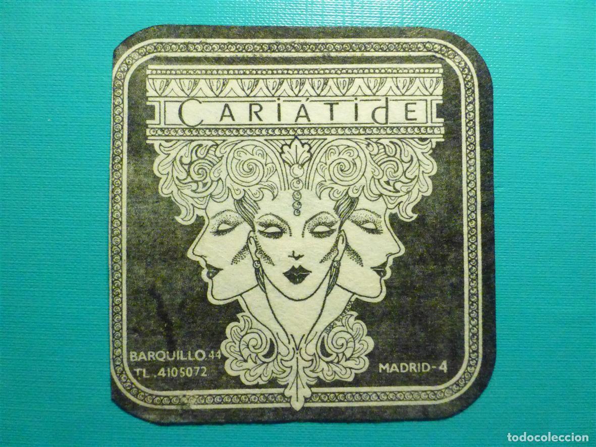 Otros Art&iacute;culos de Coleccionismo en Papel: Posavasos - Bar - Disco-PUB - Discoteca - Cariatide - Barquillo, 44 - Madrid - Fieltro