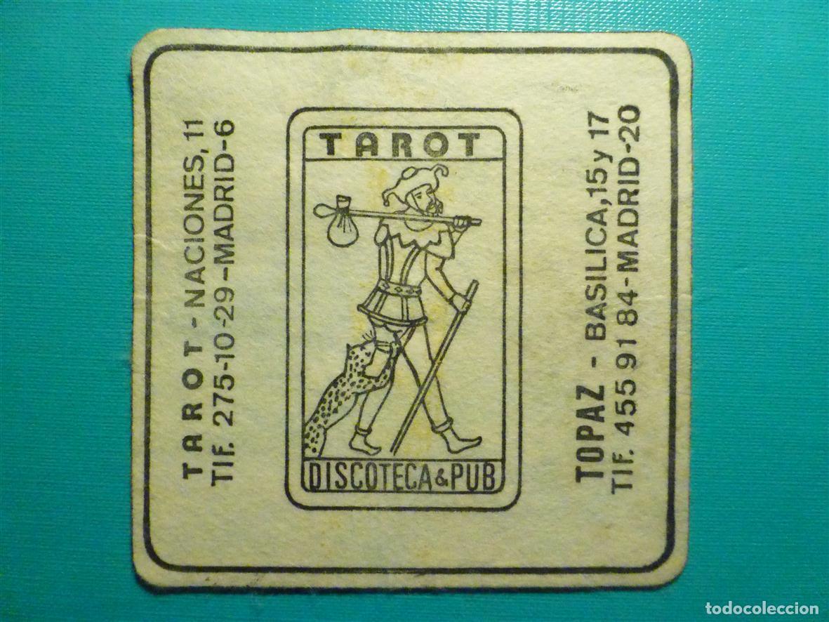 Otros Art&iacute;culos de Coleccionismo en Papel: Posavasos - Disco-PUB - Discoteca - Tarot - Topaz - Bas&iacute;lica, 15-17 - Naciones,11 - Madrid - Fieltro