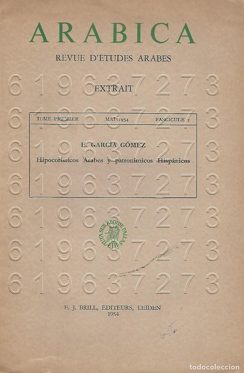 Altri oggetti di carta: HIPOCORISTICOS ARABES E GARCIA GOMEZ REVISTA OPUSCULO U99