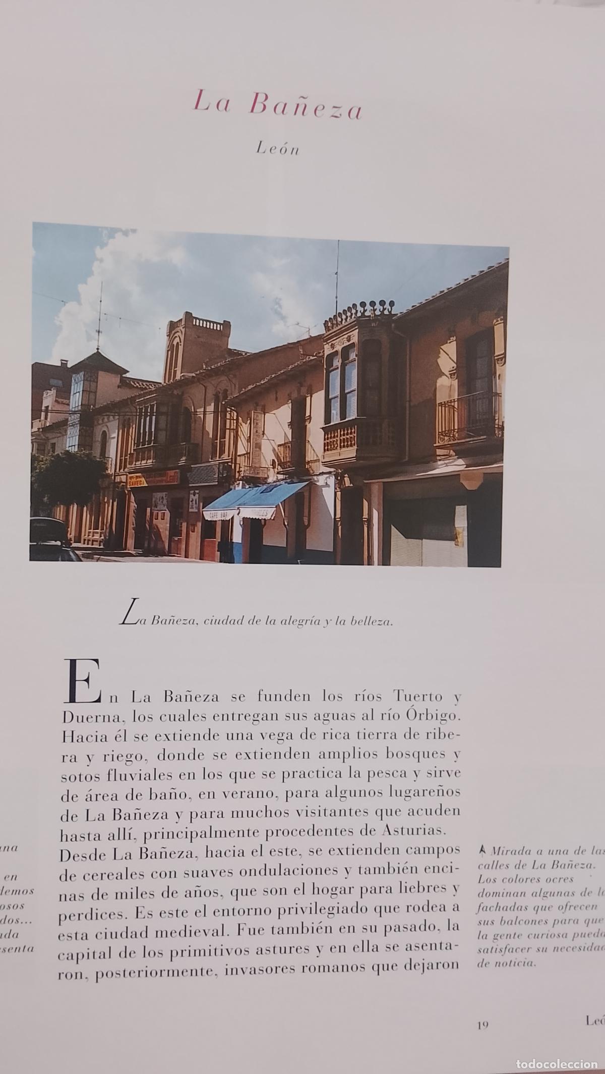 Collectionnisme Papier divers: INFORMACION GRAFICA 2 HOJAS - HISTORIA Y FOTOS A COLOR DE - LEON - LA BA&Ntilde;EZA