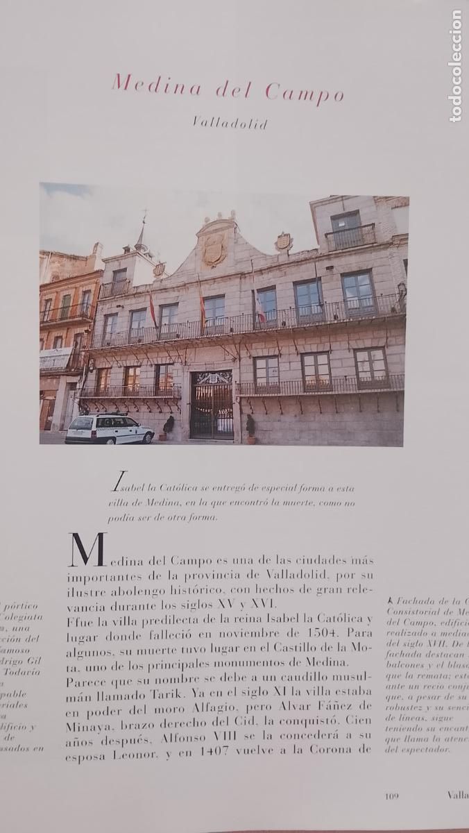 Otros Art&iacute;culos de Coleccionismo en Papel: INFORMACION GRAFICA 2 HOJAS - HISTORIA Y FOTOS A COLOR DE - VALLADOLID - MEDINA DEL CAMPO