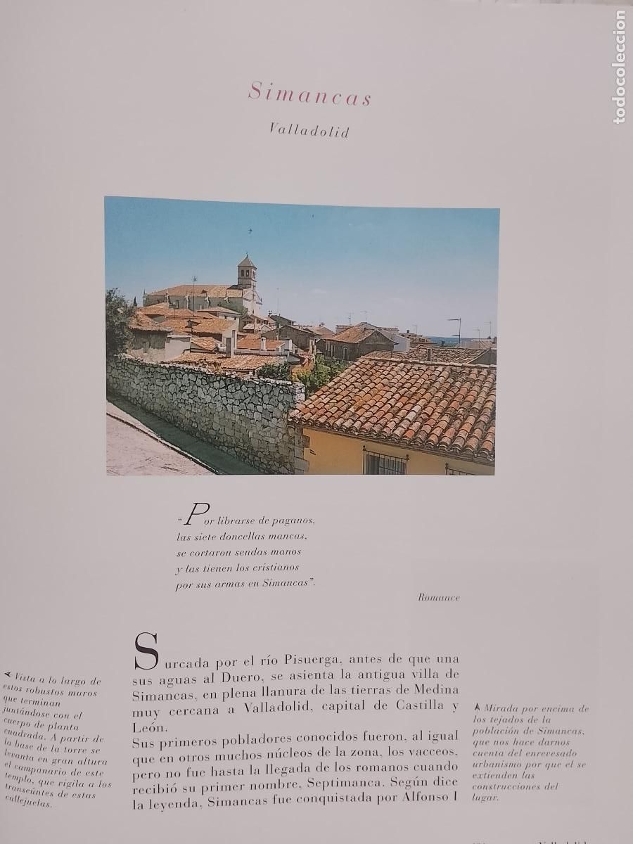 Otros Art&iacute;culos de Coleccionismo en Papel: INFORMACION GRAFICA 2 HOJAS - HISTORIA Y FOTOS A COLOR DE - VALLADOLID - SIMANCAS