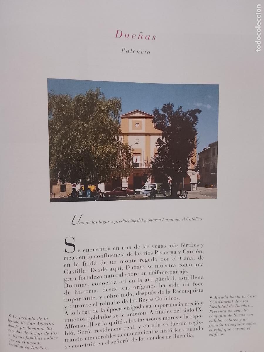 Otros Art&iacute;culos de Coleccionismo en Papel: INFORMACION GRAFICA 2 HOJAS - HISTORIA Y FOTOS A COLOR DE - PALENCIA - DUE&Ntilde;AS
