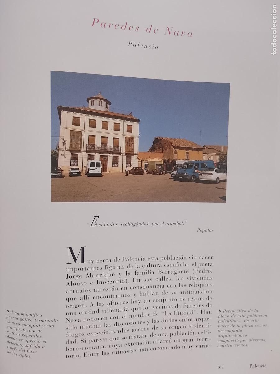 Otros Art&iacute;culos de Coleccionismo en Papel: INFORMACION GRAFICA 2 HOJAS - HISTORIA Y FOTOS A COLOR DE - PALENCIA - PAREDES DE NAVA