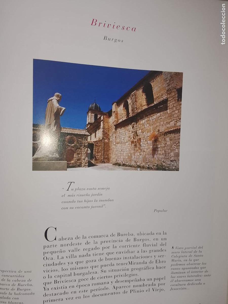 Otros Art&iacute;culos de Coleccionismo en Papel: INFORMACION GRAFICA 2 HOJAS - HISTORIA Y FOTOS A COLOR DE - BURGOS - BRIVIESCA