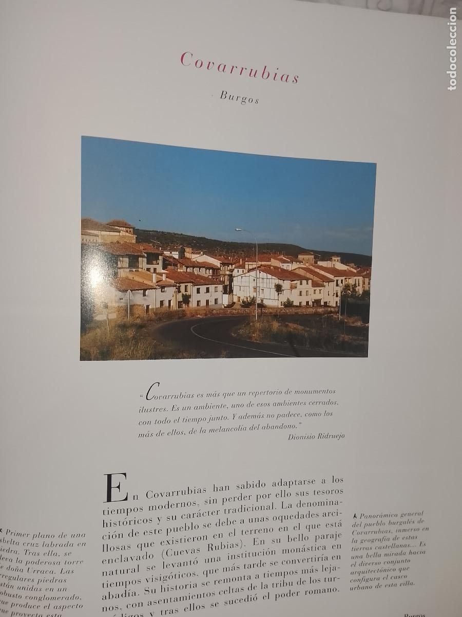 Otros Art&iacute;culos de Coleccionismo en Papel: INFORMACION GRAFICA 2 HOJAS - HISTORIA Y FOTOS A COLOR DE - BURGOS - CAVARRUBIAS