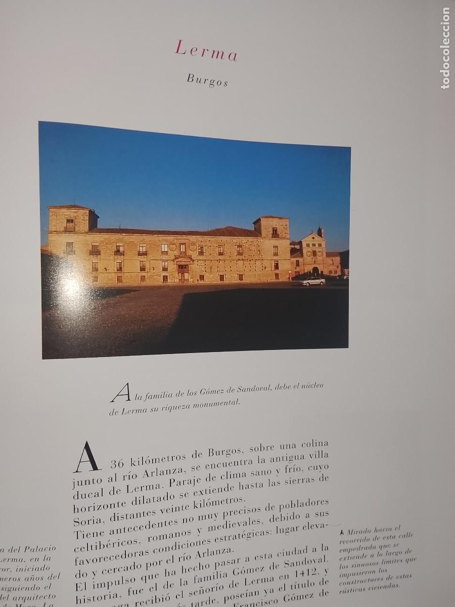 Otros Art&iacute;culos de Coleccionismo en Papel: INFORMACION GRAFICA 2 HOJAS - HISTORIA Y FOTOS A COLOR DE - BURGOS - LERMA