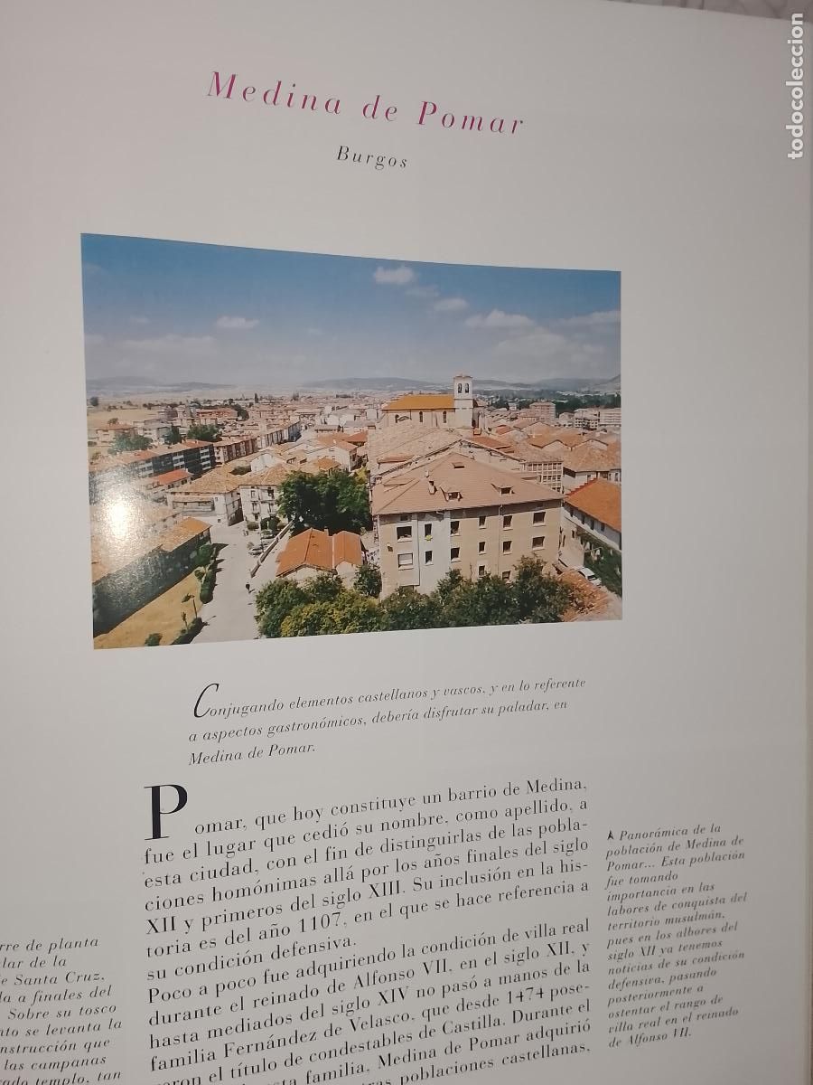 Otros Art&iacute;culos de Coleccionismo en Papel: INFORMACION GRAFICA 2 HOJAS - HISTORIA Y FOTOS A COLOR DE - BURGOS - MEDINA DE POMAR