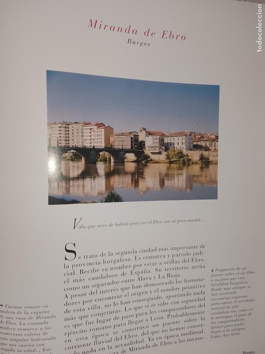 Otros Art&iacute;culos de Coleccionismo en Papel: INFORMACION GRAFICA 2 HOJAS - HISTORIA Y FOTOS A COLOR DE - BURGOS - MIRANDA DE EBRO