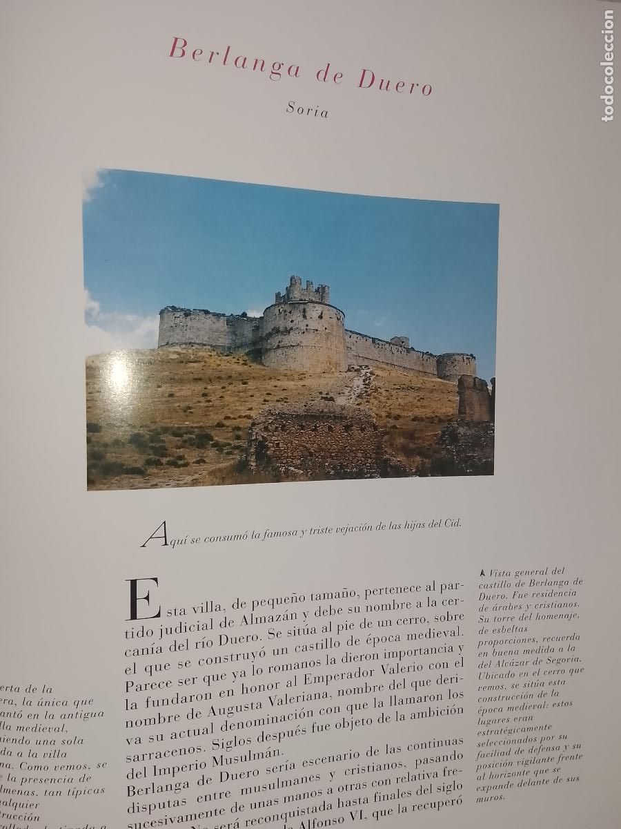 Otros Art&iacute;culos de Coleccionismo en Papel: INFORMACION GRAFICA 2 HOJAS - HISTORIA Y FOTOS A COLOR DE - SORIA - BERLANGA DE DUERO