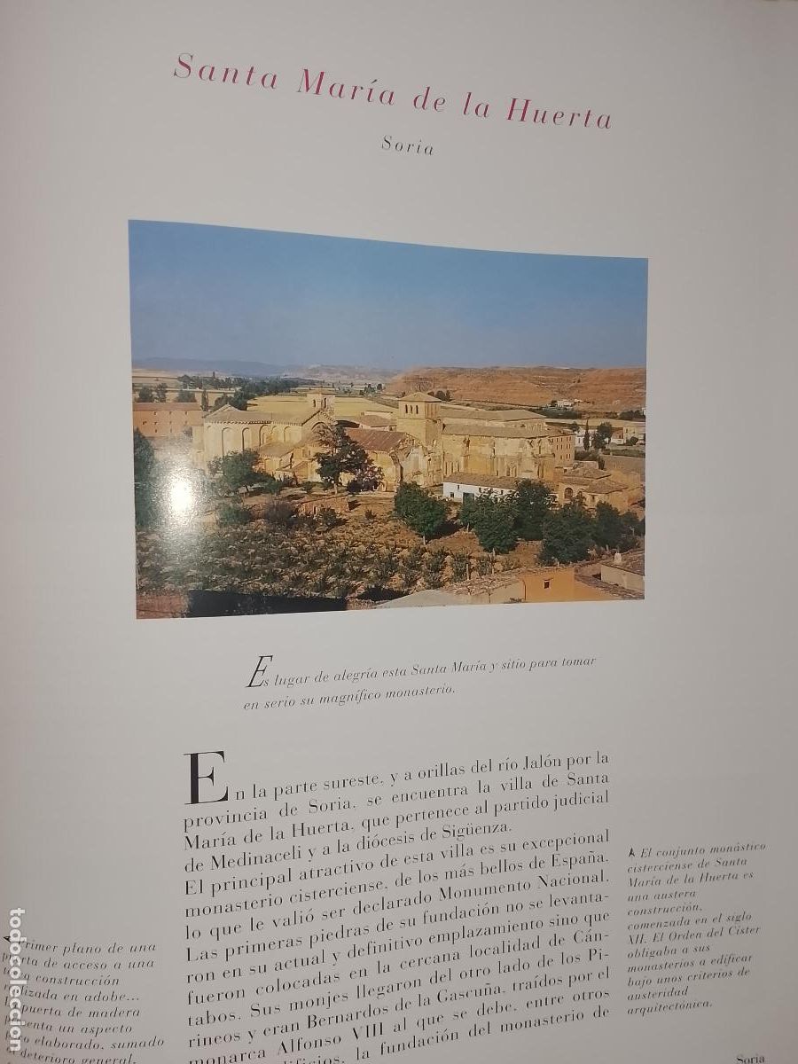Otros Art&iacute;culos de Coleccionismo en Papel: INFORMACION GRAFICA 2 HOJAS - HISTORIA Y FOTOS A COLOR DE - SORIA - SANTA MARIA DE LA HUERTA