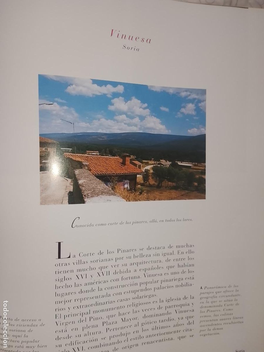 Otros Art&iacute;culos de Coleccionismo en Papel: INFORMACION GRAFICA 2 HOJAS - HISTORIA Y FOTOS A COLOR DE - SORIA - VINUESA