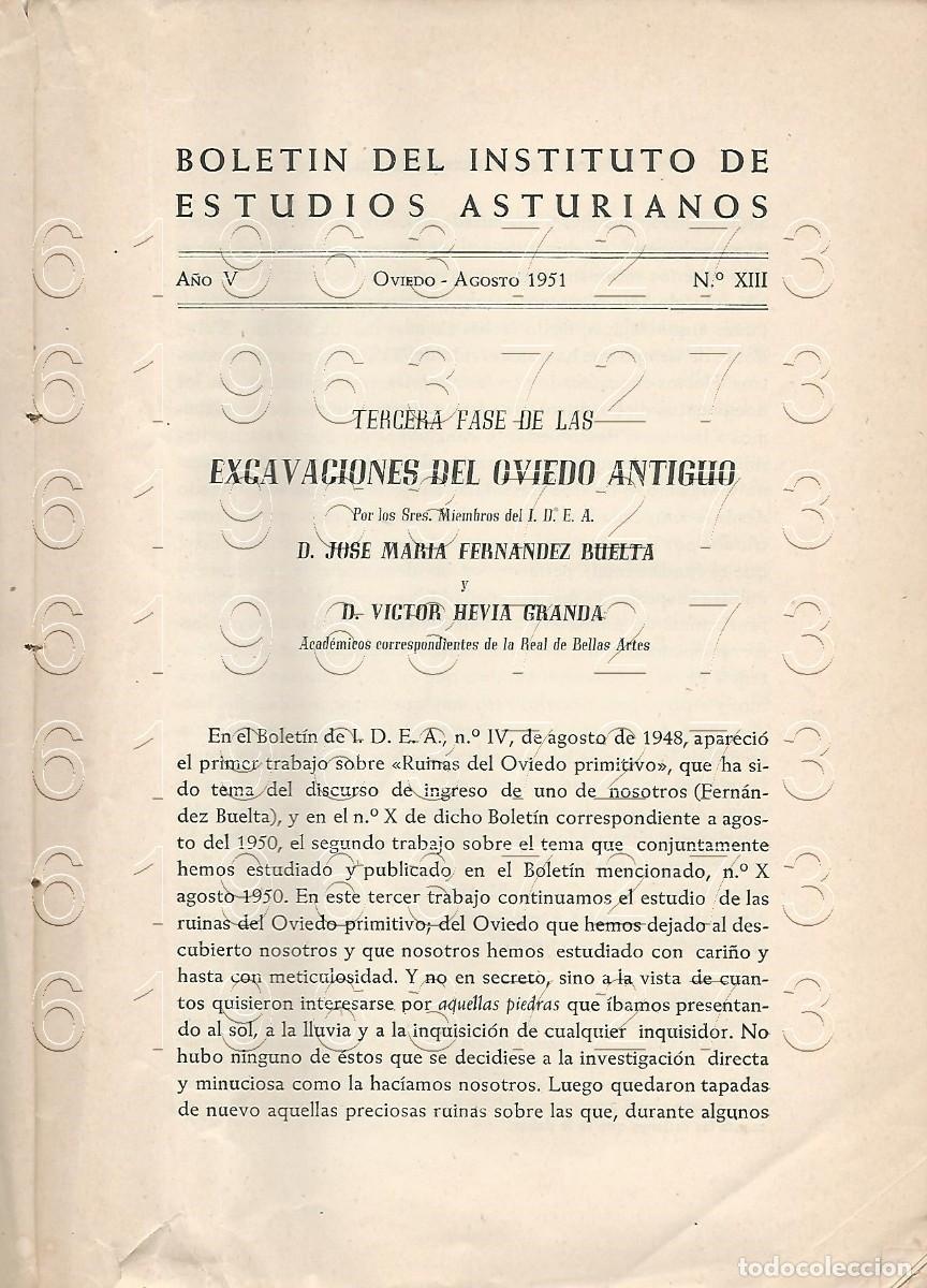 Otros Art&iacute;culos de Coleccionismo en Papel: EXCAVACIONES DEL OVIEDO ANTIGUO JOSE MARIA FERNANDEZ BUELTA 16PGS SUELTAS Y LAMINAS U91