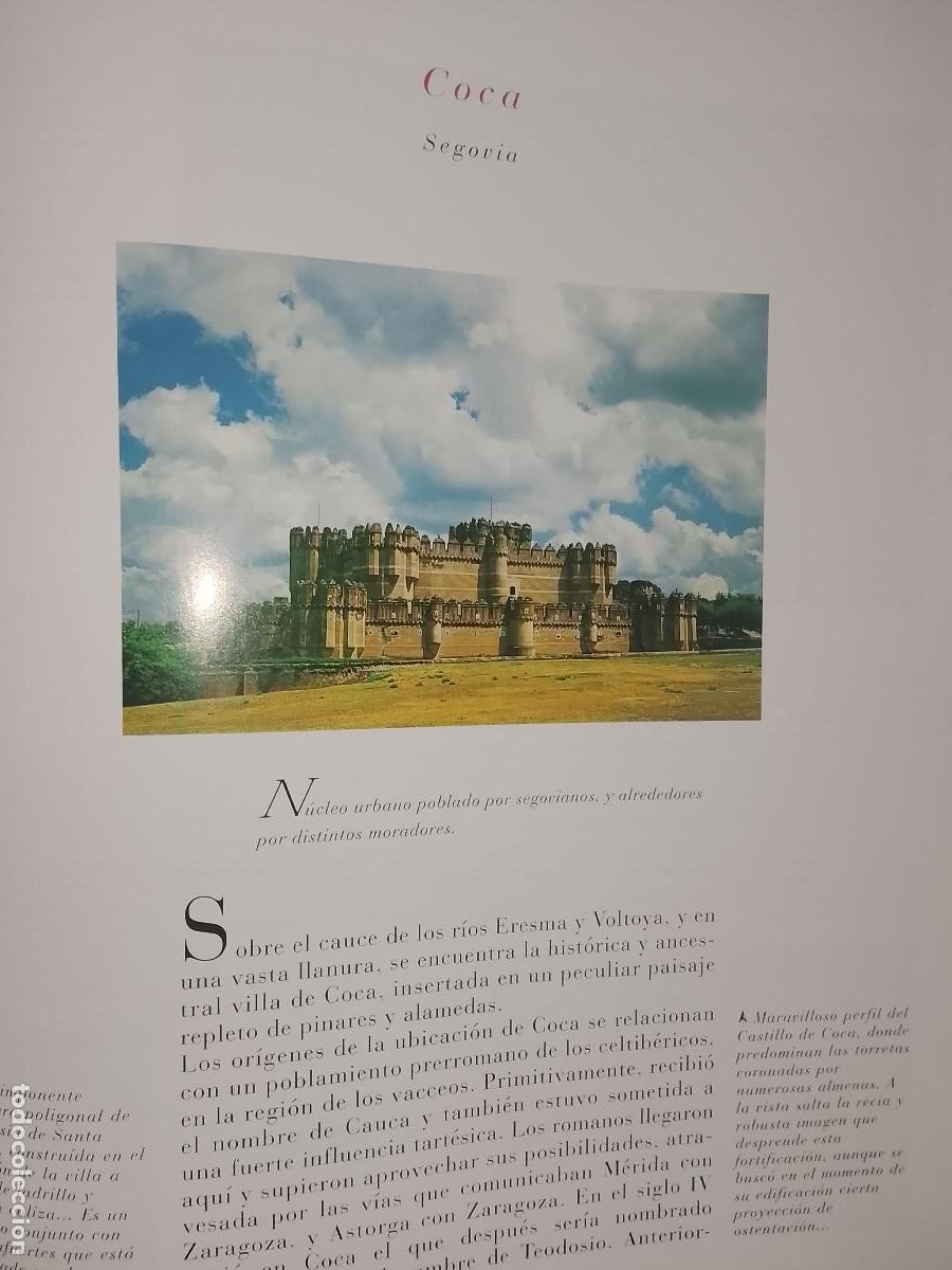 Otros Art&iacute;culos de Coleccionismo en Papel: INFORMACION GRAFICA 2 HOJAS - HISTORIA Y FOTOS A COLOR DE - SEGOVIA - COCA