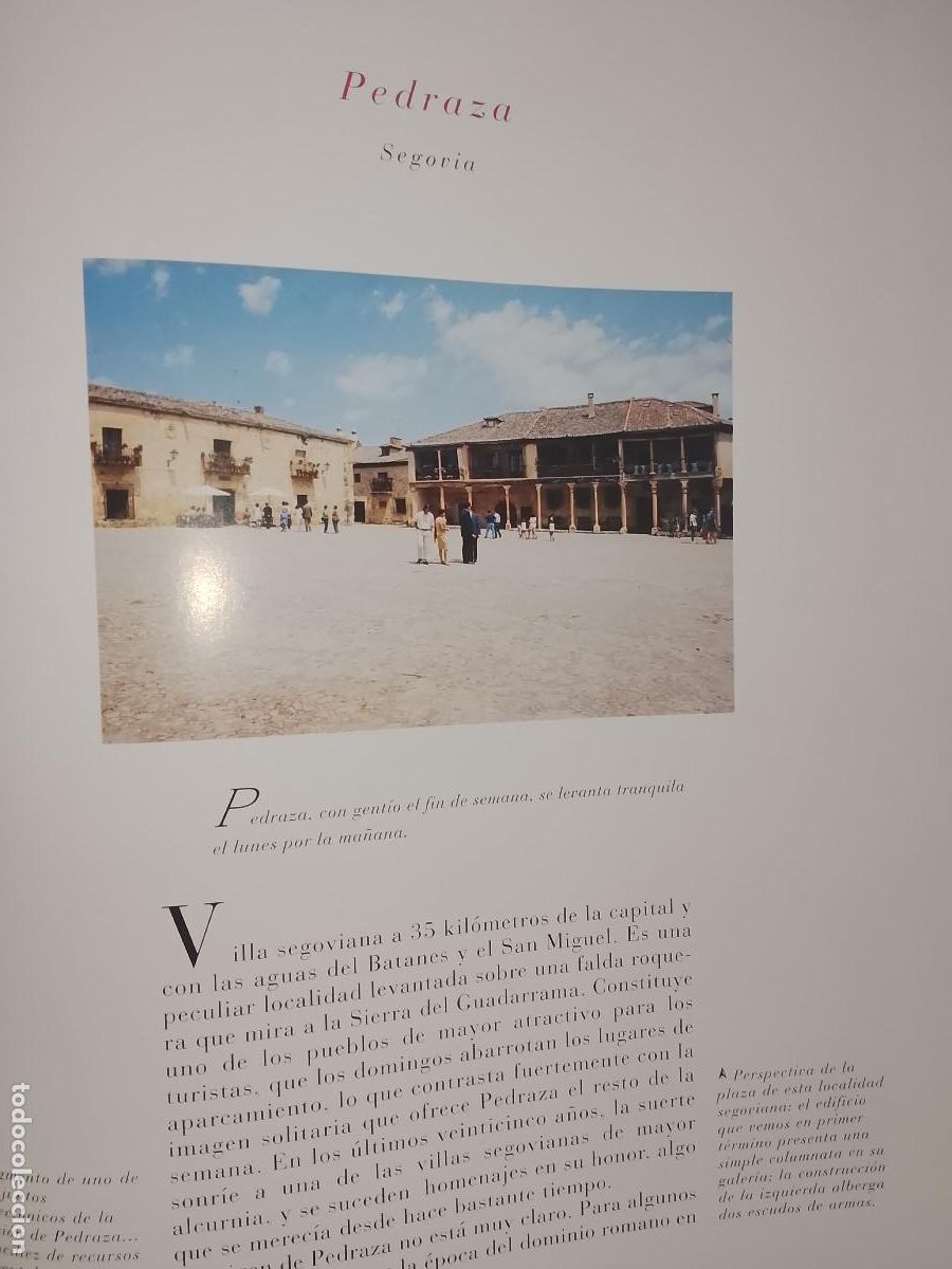 Otros Art&iacute;culos de Coleccionismo en Papel: INFORMACION GRAFICA 3 HOJAS - HISTORIA Y FOTOS A COLOR DE - SEGOVIA - PEDRAZA