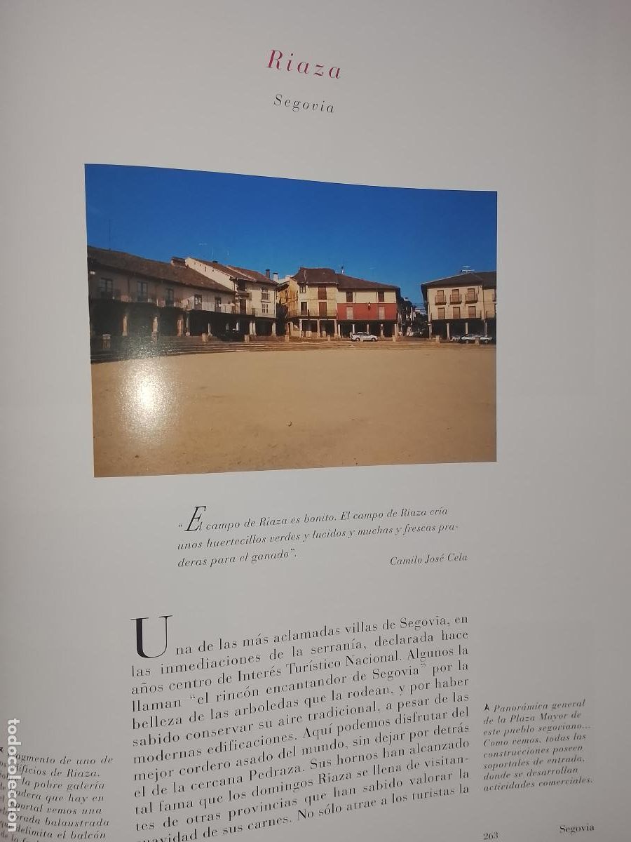 Otros Art&iacute;culos de Coleccionismo en Papel: INFORMACION GRAFICA 2 HOJAS - HISTORIA Y FOTOS A COLOR DE - SEGOVIA - RIAZA