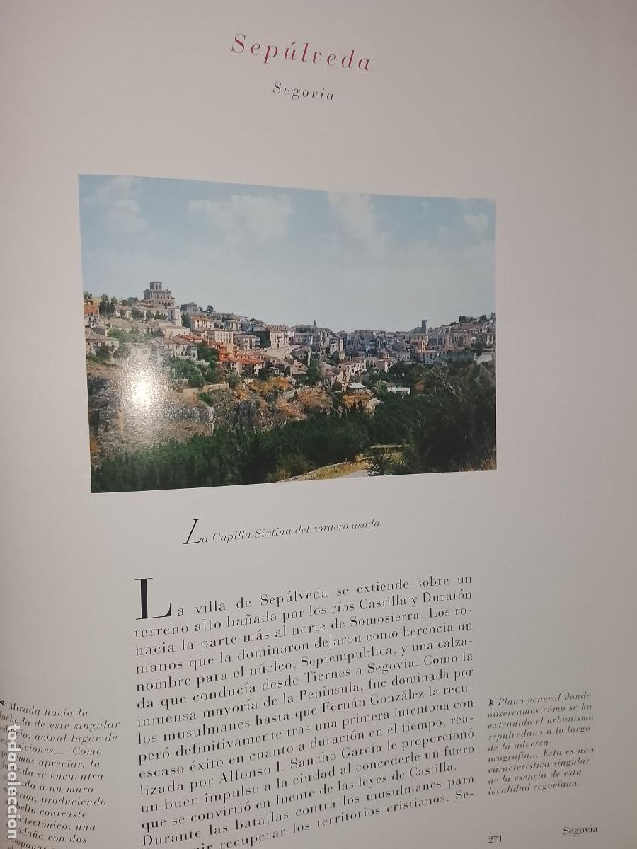 Otros Art&iacute;culos de Coleccionismo en Papel: INFORMACION GRAFICA 2 HOJAS - HISTORIA Y FOTOS A COLOR DE - SEGOVIA - SEPULVEDA