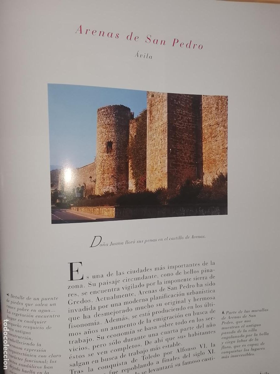 Otros Art&iacute;culos de Coleccionismo en Papel: INFORMACION GRAFICA 2 HOJAS - HISTORIA Y FOTOS A COLOR DE - AVILA - ARENAS DE SAN PEDRO