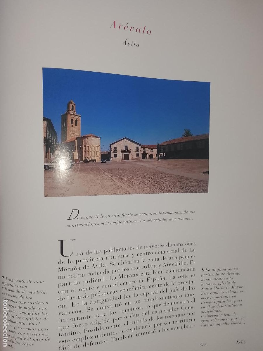 Outros artigos de papel: INFORMACION GRAFICA 3 HOJAS - HISTORIA Y FOTOS A COLOR DE - AVILA - AREVALO