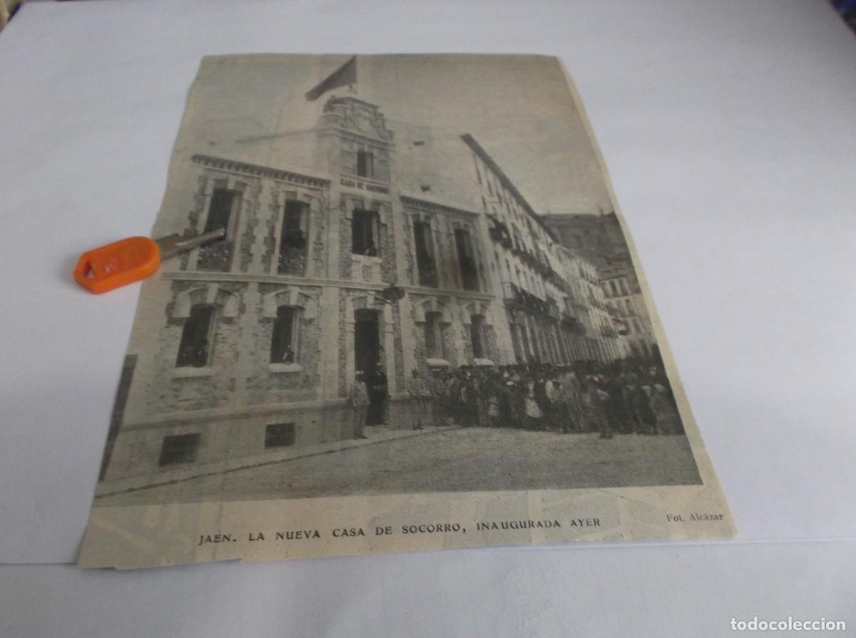 Otros Art&iacute;culos de Coleccionismo en Papel: RECORTE A&Ntilde;O 1905(JA&Eacute;N)INAGURACI&Oacute;N DE LA NUEVA CASA DE SOCORRO (FOTO.ALC&Aacute;ZAR)