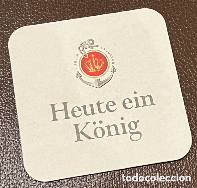Otros Art&iacute;culos de Coleccionismo en Papel: Posavasos. Cerveza KONING PILSENER. Heute ein Koning.