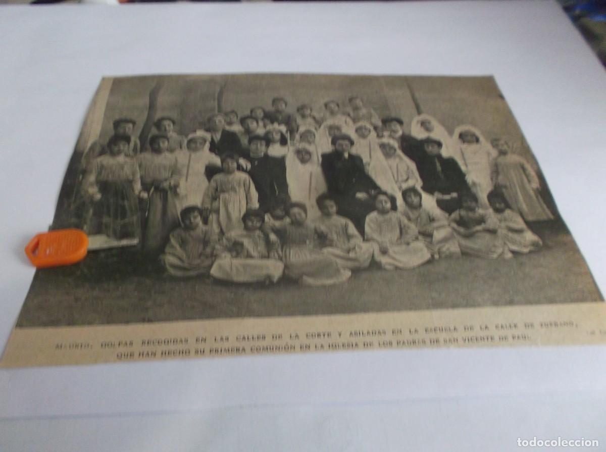 Otros Art&iacute;culos de Coleccionismo en Papel: RECORTE A&Ntilde;O 1905(MADRID)GOLFAS RECOGIDAS EN C/DE LA CORTE Y C/ASILADAS,HACEN 1&ordf; COMUNI&Oacute;N