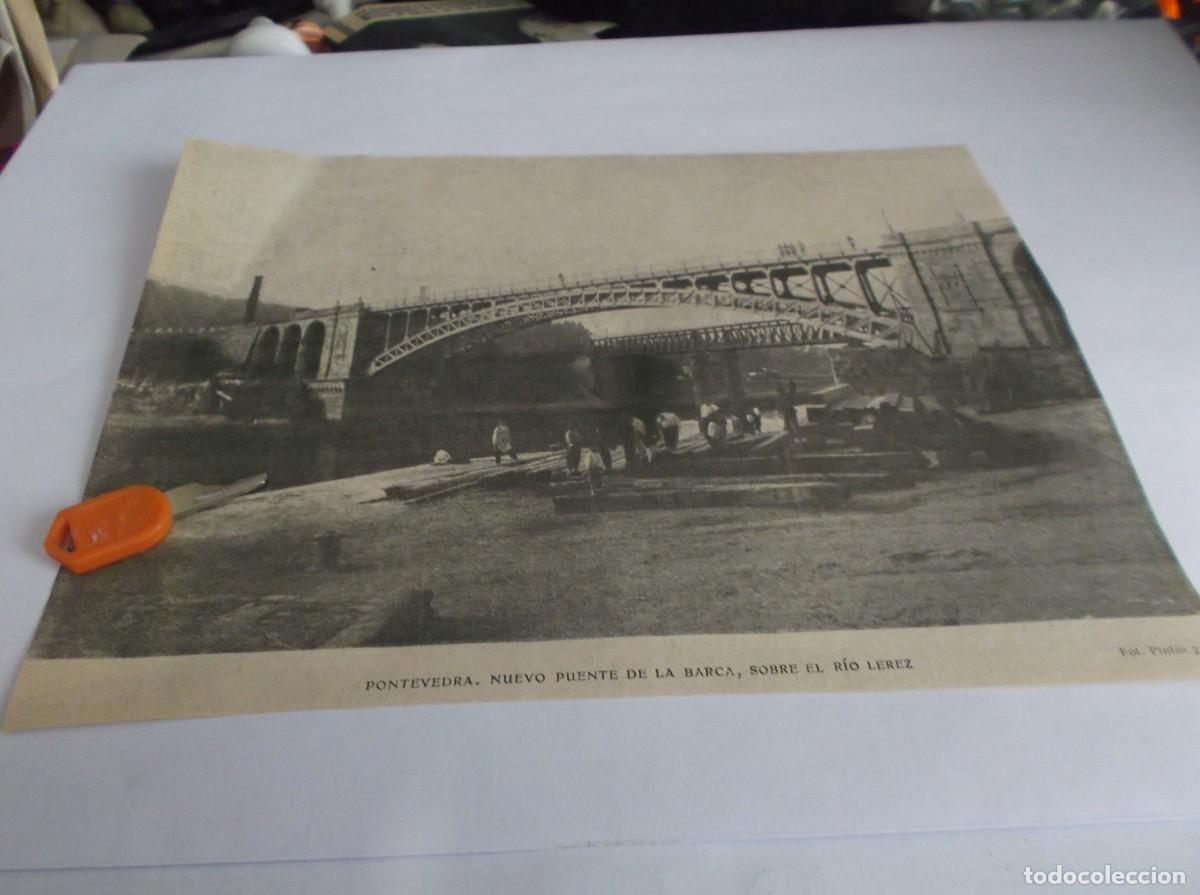 Otros Art&iacute;culos de Coleccionismo en Papel: RECORTE A&Ntilde;O 1905(PONTEVEDRA)NUEVO PUENTE DE LA BARCA,SOBRE EL R&Iacute;O LEREZ(Fot.PINTOS Y C)