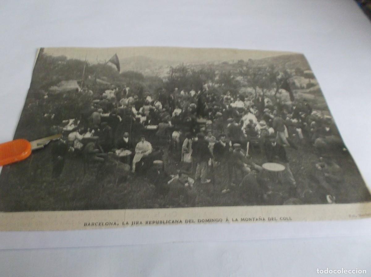 Otros Art&iacute;culos de Coleccionismo en Papel: RECORTE A&Ntilde;O 1905(BARCELONA)LA JIRA REP&Uacute;BLICANA DEL DOMINGO &Aacute; LA MONTA&Ntilde;A DEL COLL