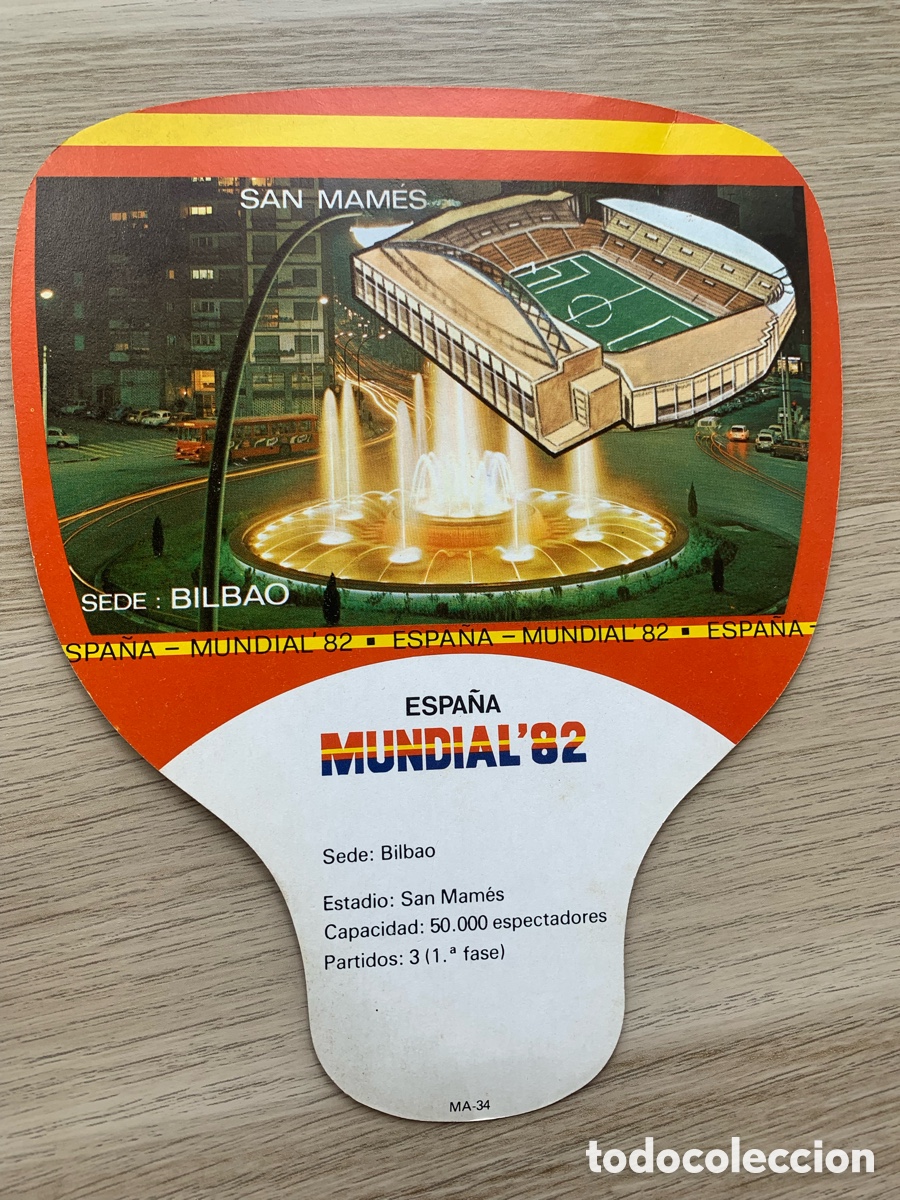 Otros Art&iacute;culos de Coleccionismo en Papel: &bull; Pay Pay Bilbao Mundial 82 San Mam&eacute;s Cart&oacute;n
