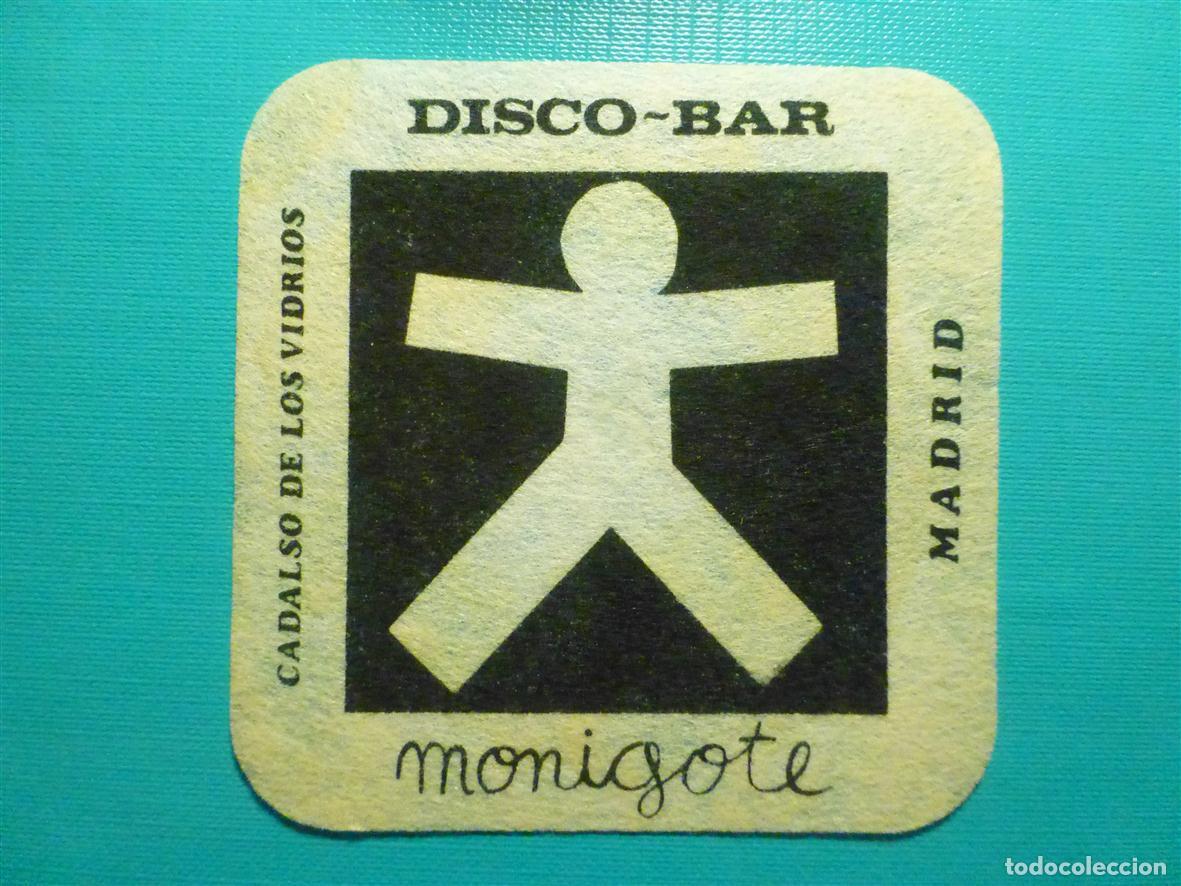 Otros Art&iacute;culos de Coleccionismo en Papel: Posavasos - Disco-Bar - Pub Monigote - Cadalso de los Vidrios - Madrid - Fieltro