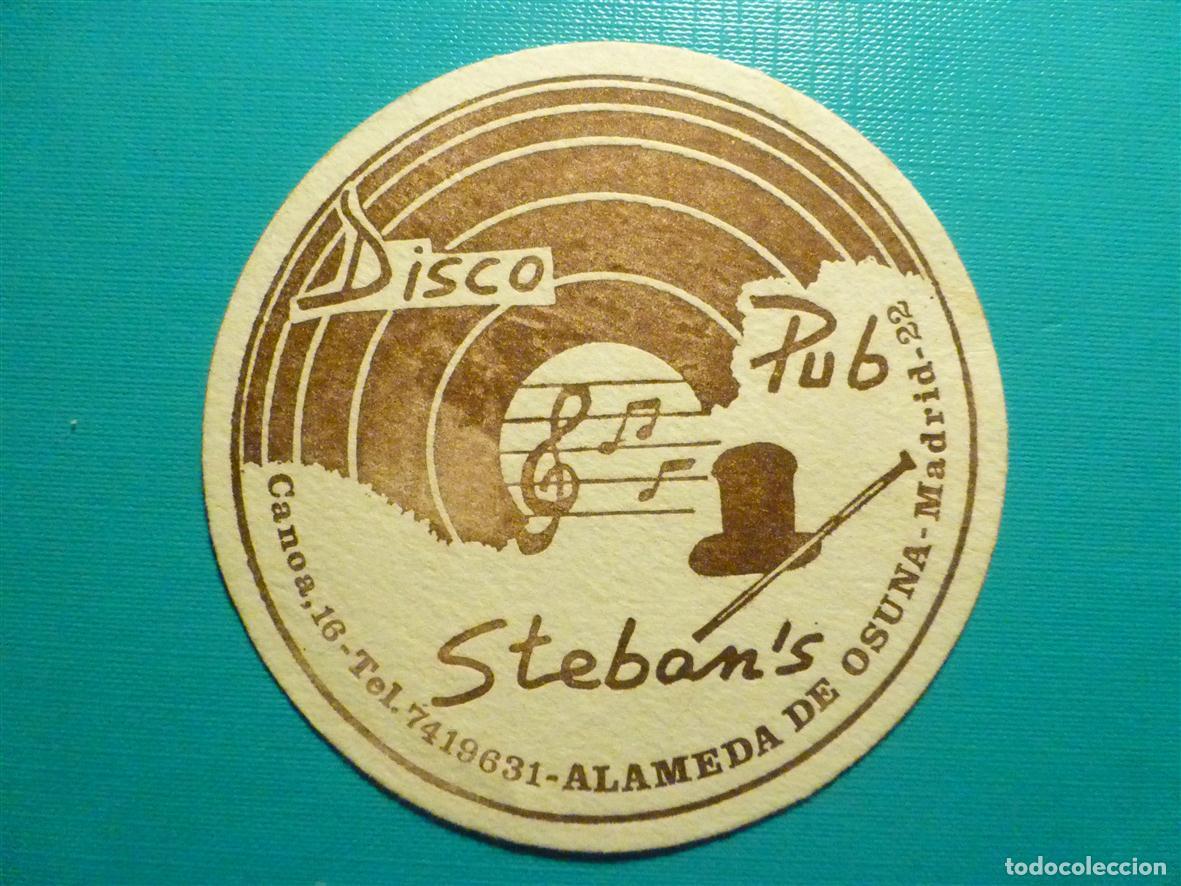 Otros Art&iacute;culos de Coleccionismo en Papel: Posavasos - Disco-Bar - Pub Steban`s - C/ Canoa, 16 - Alameda de Osuna - Madrid