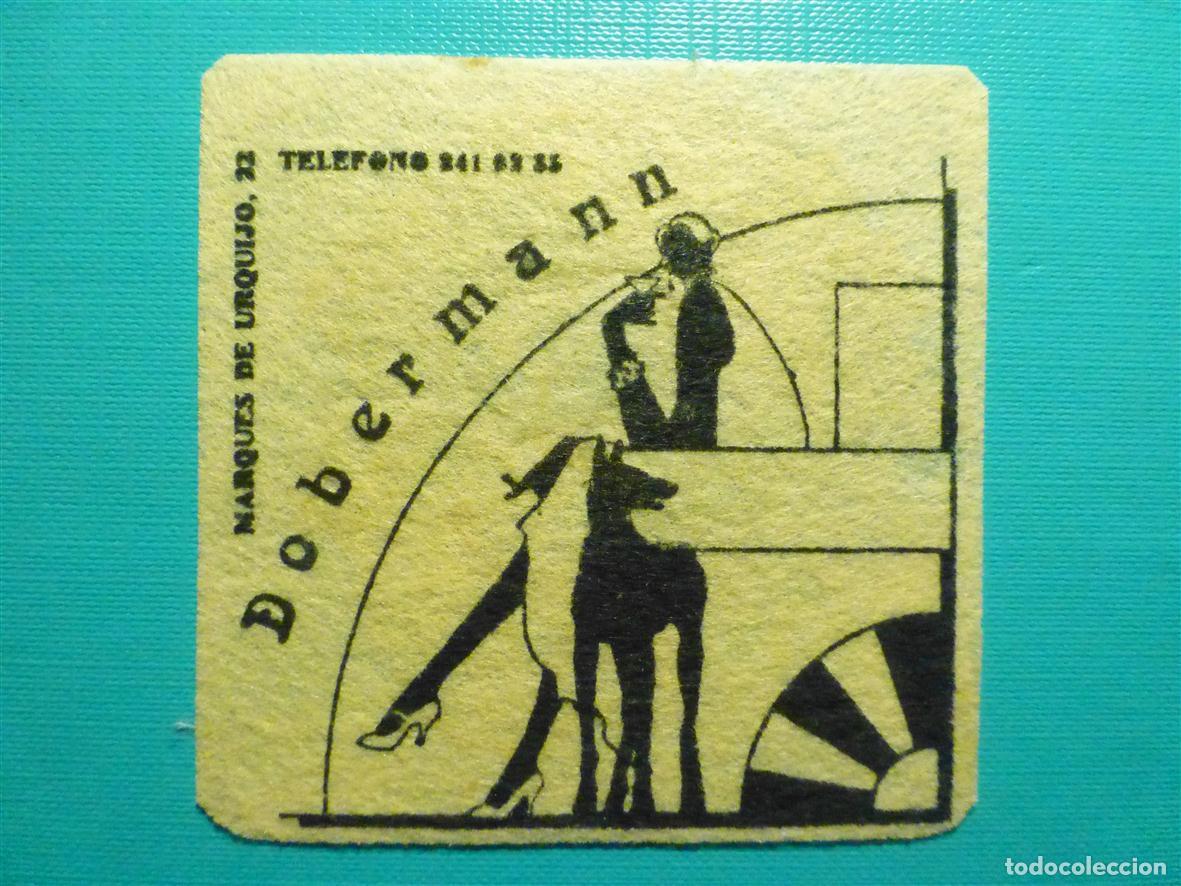 Otros Art&iacute;culos de Coleccionismo en Papel: Posavasos - Disco-Bar - Pub Dobermann - C/ Marqu&eacute;s de Urquijo, 22 - Madrid