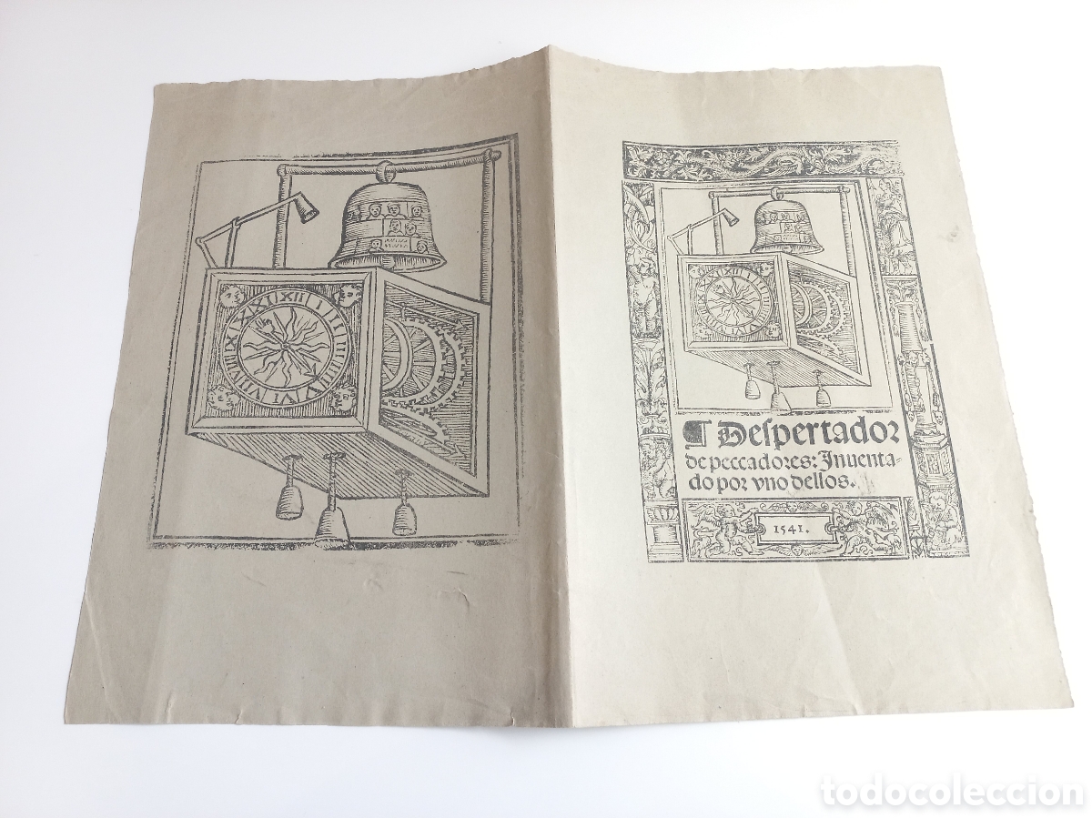Otros Art&iacute;culos de Coleccionismo en Papel: Cubiertas Originales O pliego Despertador de Pecadores inventado por uno de ellos. A&ntilde;o 1541.