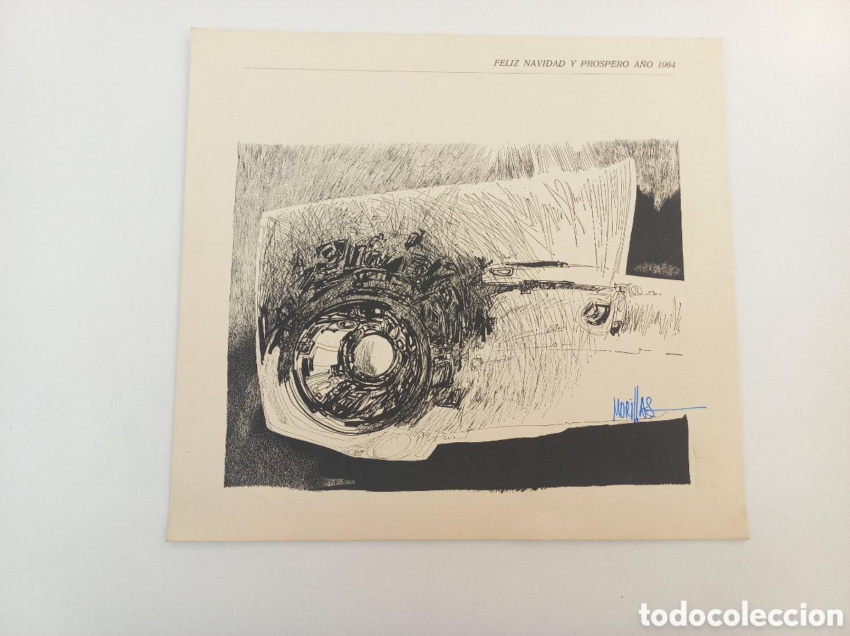 Sammelleidenschaft Andere Papierartikel: Felicitaci&oacute;n Navide&ntilde;a firmada Morillas.