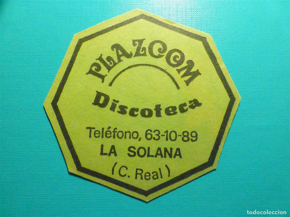 Otros Art&iacute;culos de Coleccionismo en Papel: Posavasos - Disco-Bar - Pub - Discoteca Plazcom - La Solana - Ciudad Real
