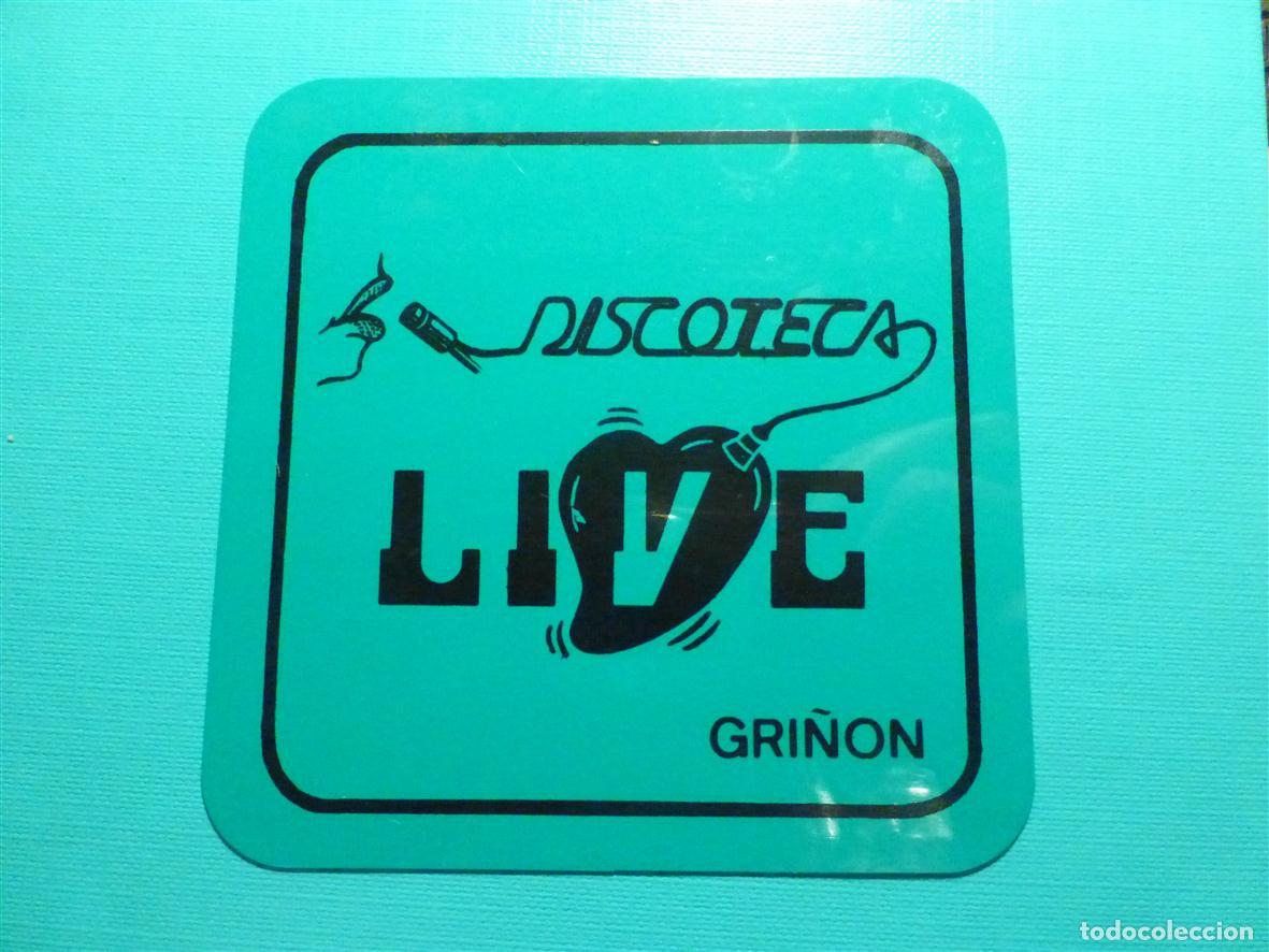 Otros Art&iacute;culos de Coleccionismo en Papel: Posavasos - Disco-Bar - Pub - Discoteca Live - Gri&ntilde;on -