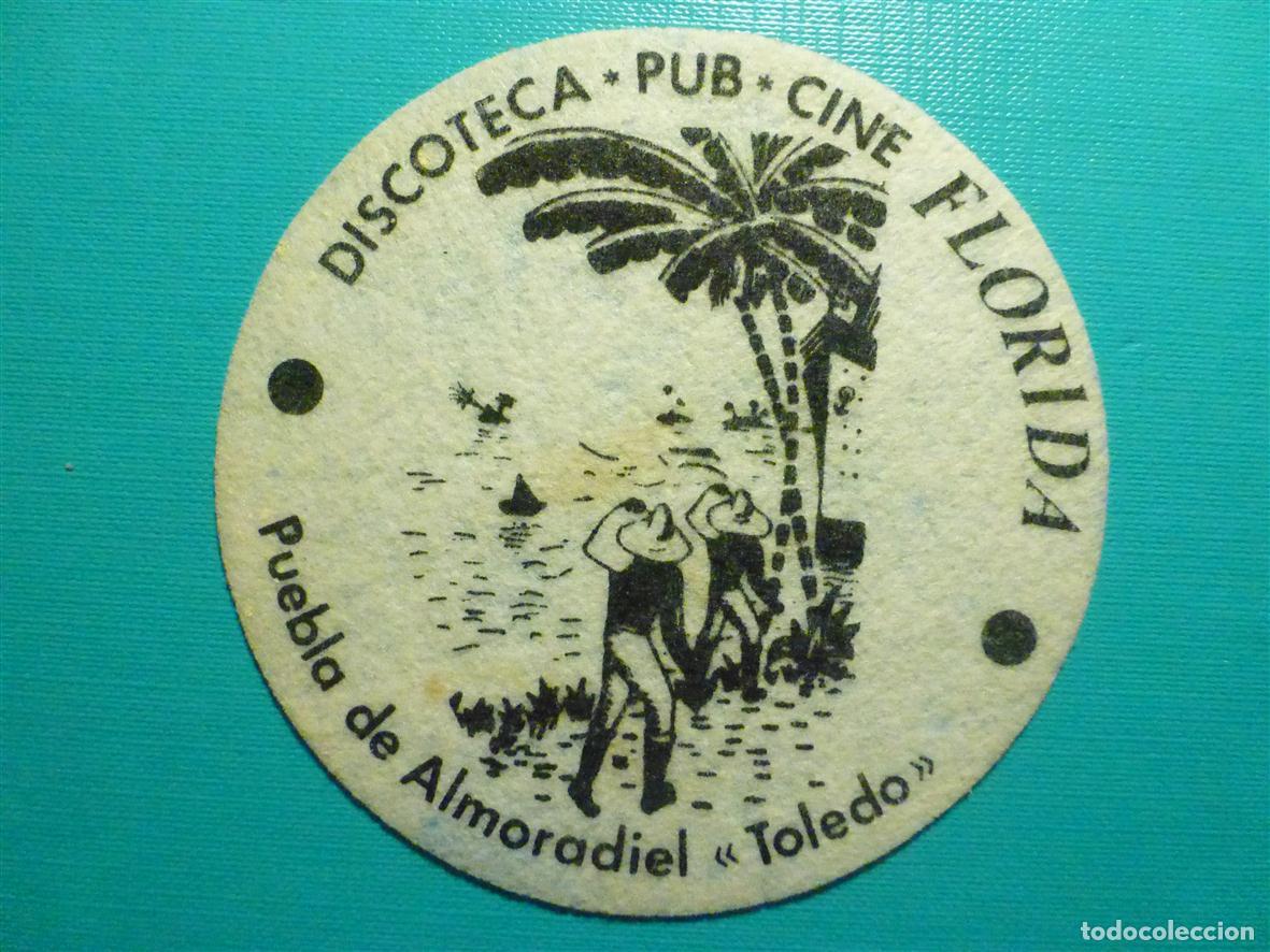 Otros Art&iacute;culos de Coleccionismo en Papel: Posavasos - Disco-Bar - Discoteca Pub Cine Florida - Puebla de Almoradiel - Toledo